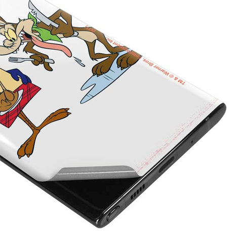 Looney Tunes Road Runner Wile E Coyote Food Galaxy Note 10 Plus Skin